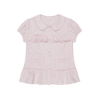 ILLIGO bow pocket ruffle blouse pink