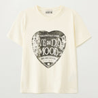 SATUR Saturday Retro Mood Graphic Short Sleeve T-Shirt Vintage White