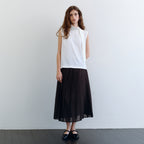 URAGO One tie sleeveless blouse_3colors