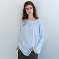 URAGO Linen loose boatneck t-shirt_3colors