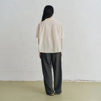 MONOCHROME yona button half shirt (2color)