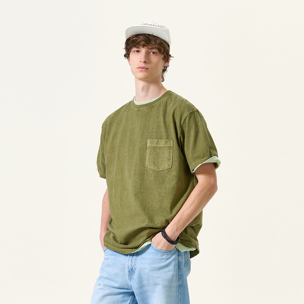 Good on Pigment Dying Pocket Short Sleeve T-Shirt Collection