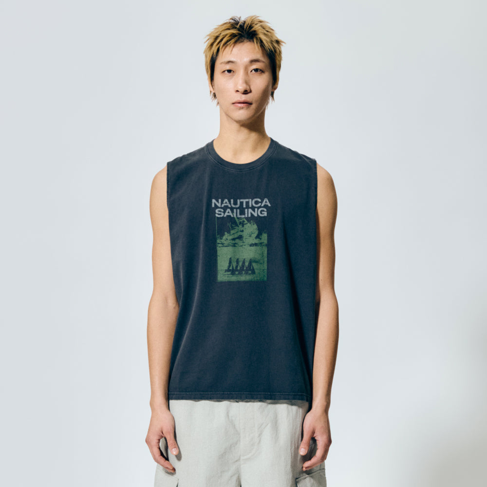 NAUTICA Sailing block sleeveless (3 colors) NTS5816