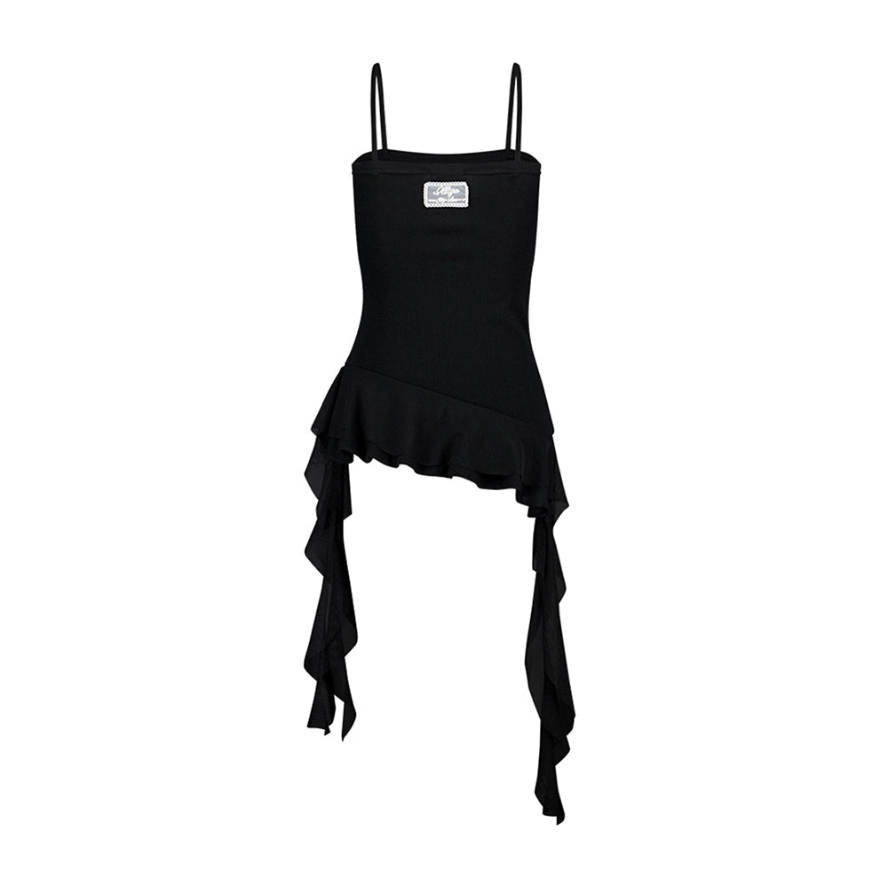 ILLIGO Ribbon Tie Sleeveless Black