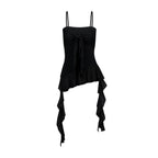 ILLIGO Ribbon Tie Sleeveless Black