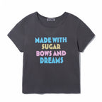 YOUHEE COLOR LETTERING T-SHIRTS_CHARCOAL
