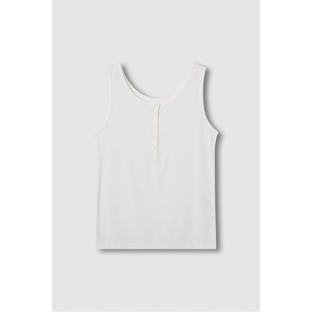 JAJU [JAJU/Jaju] Women's modal lip sleeveless lounge t-shirt_white