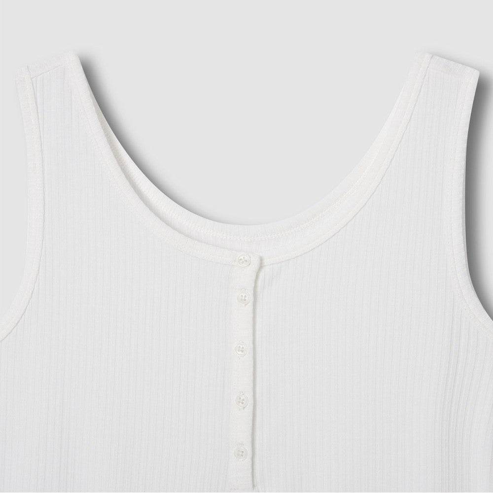 JAJU [JAJU/Jaju] Women's modal lip sleeveless lounge t-shirt_white