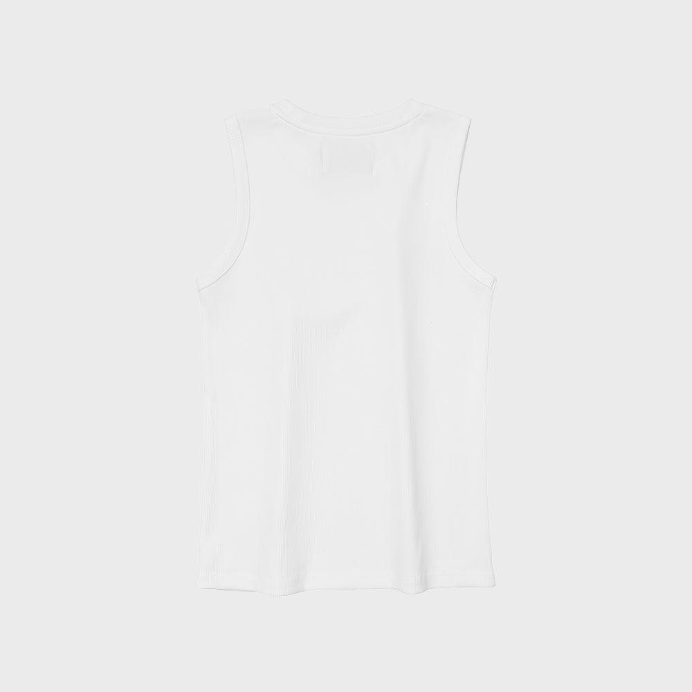 ames worldwide CLASSIC ROUND SLEEVELESS WHITE