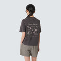 SNOWPEAK APPAREL Aerocool Women's Gardening Graphic Short Sleeve T-Shirt Charcoal (S26MWFTS23)