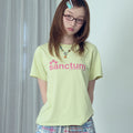NICEGHOSTCLUB SANCTUM LOGO TEE_YELLOW GREEN(NG2GMFT506A)