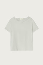 pesto OPEN NECKLINE TEE BLACK