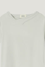pesto OPEN NECKLINE TEE BLACK