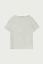 pesto OPEN NECKLINE TEE BLACK