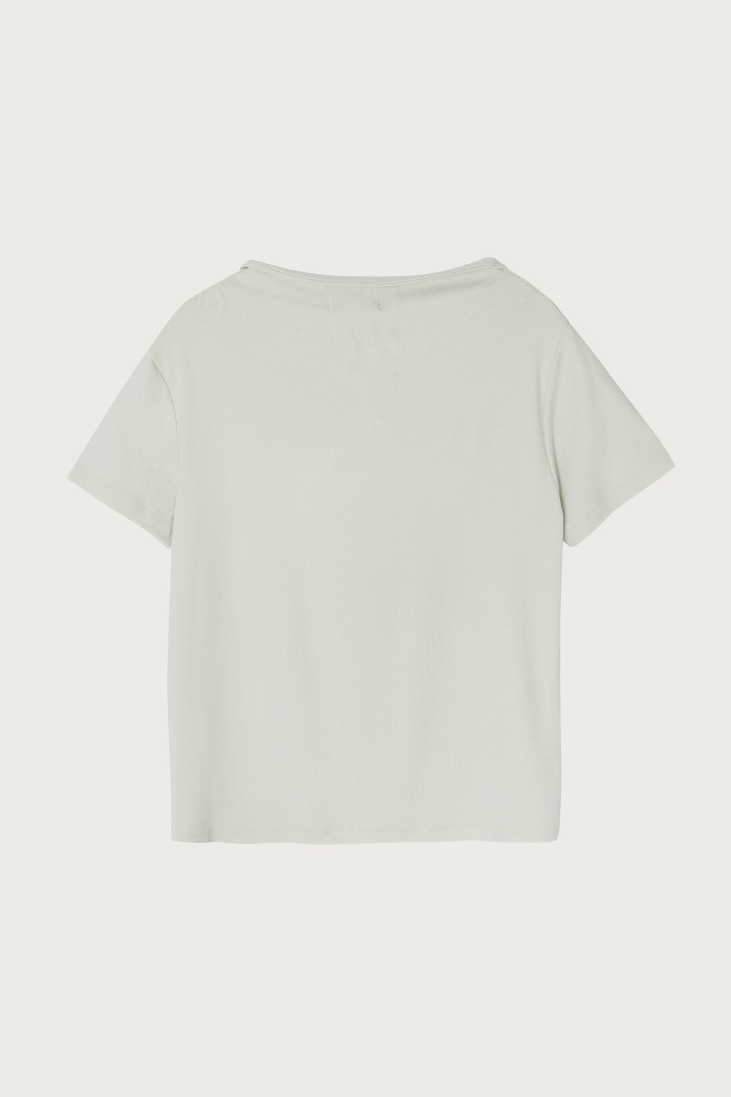 pesto OPEN NECKLINE TEE BLACK