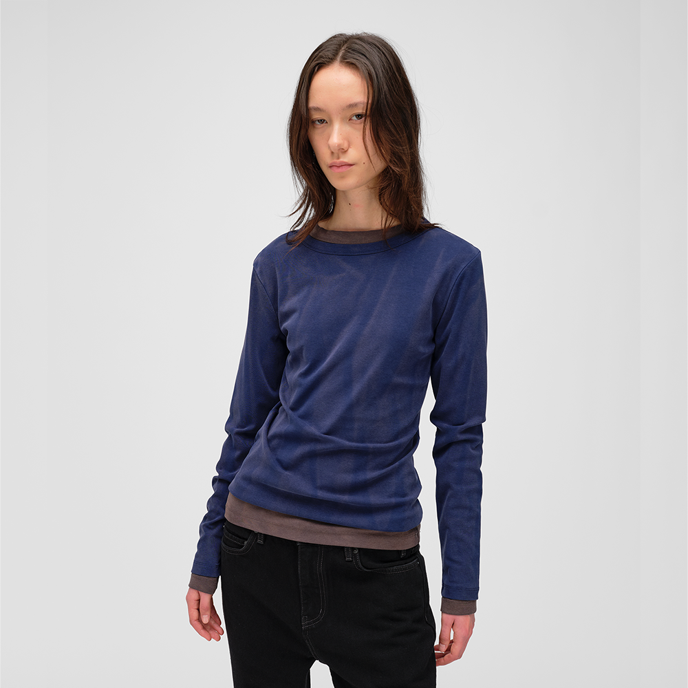 LOADINGROOM WAVE SLIM FIT TEE [BLUE]