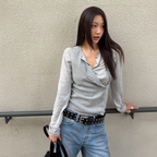 LOADINGROOM ASYMMETRICAL TANK TOP [GREY MELANGE]