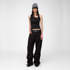 LOADINGROOM ASYMMETRICAL TANK TOP [BLACK]