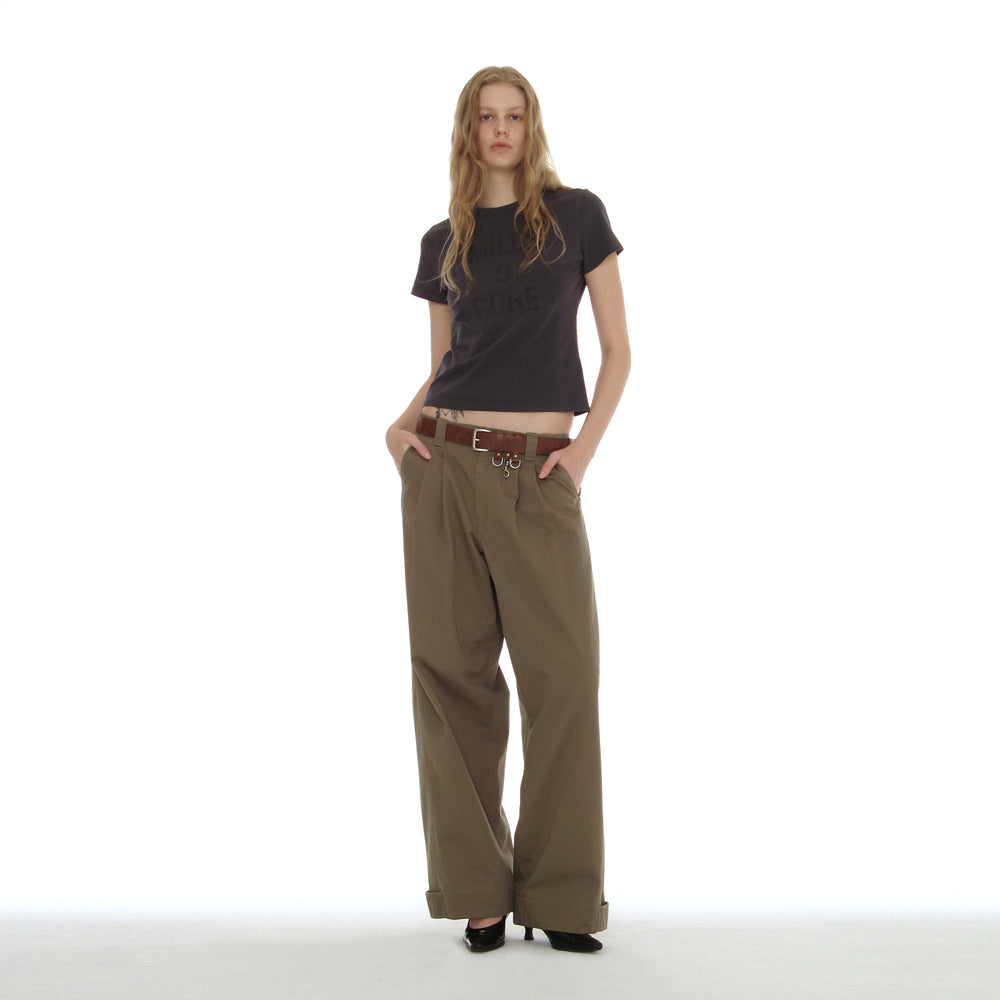 PARTIMENTO WOMEN MILES 9 CORE RELAXED TEE_DUSTY NAVY