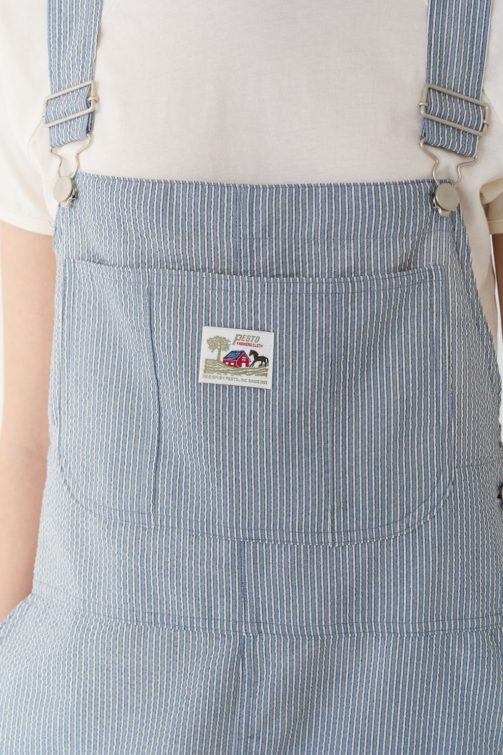 pesto Pesto Jumpsuit Stripe Suspender Pants