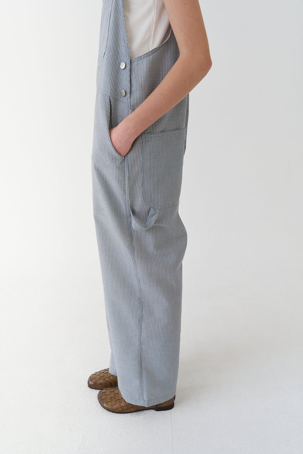 pesto Pesto Jumpsuit Stripe Suspender Pants