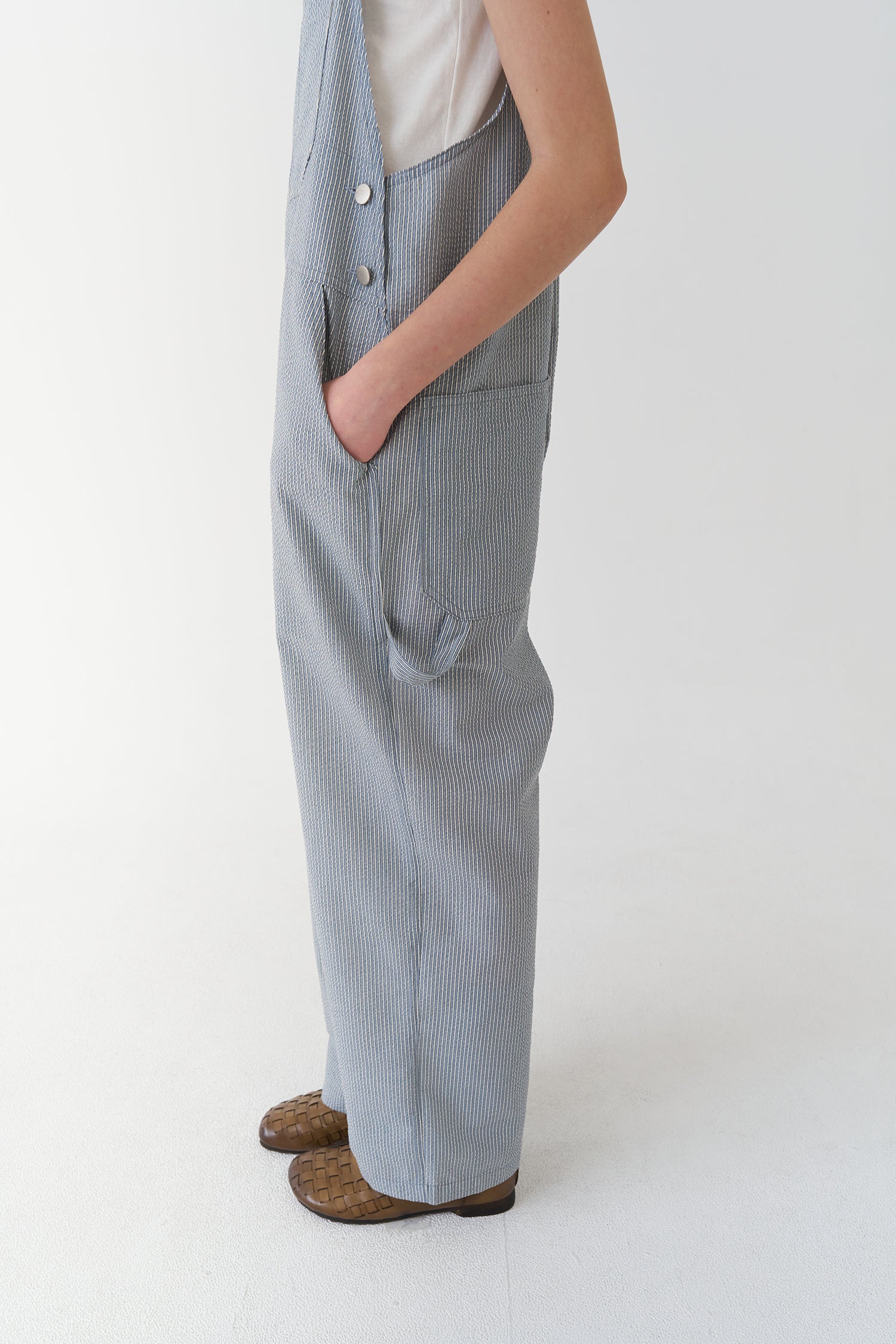 pesto Pesto Jumpsuit Stripe Suspender Pants