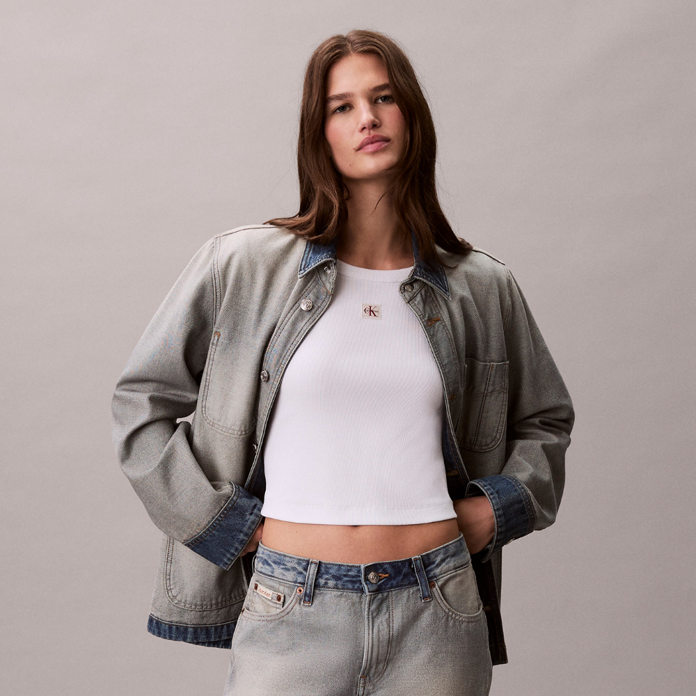 Calvin Klein Jeans [CK] Women’s Woven Label Lip Baby Tea 47C200G YAA
