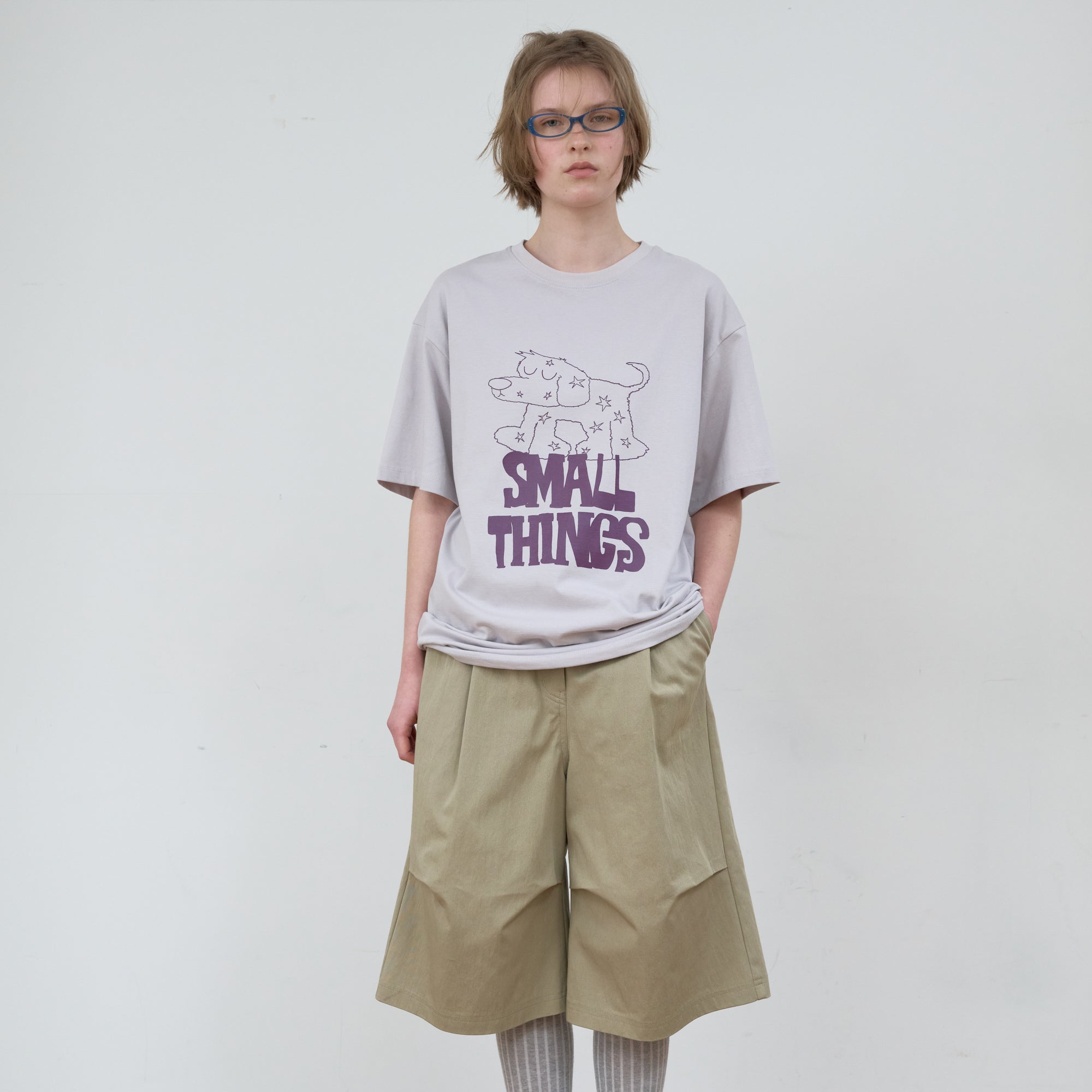 MA JOURNÉE SMALL THINGS GRAPHIC T-SHIRT_GREY
