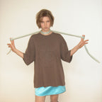 MA JOURNÉE ROSE PATCH T-SHIRT_BROWN