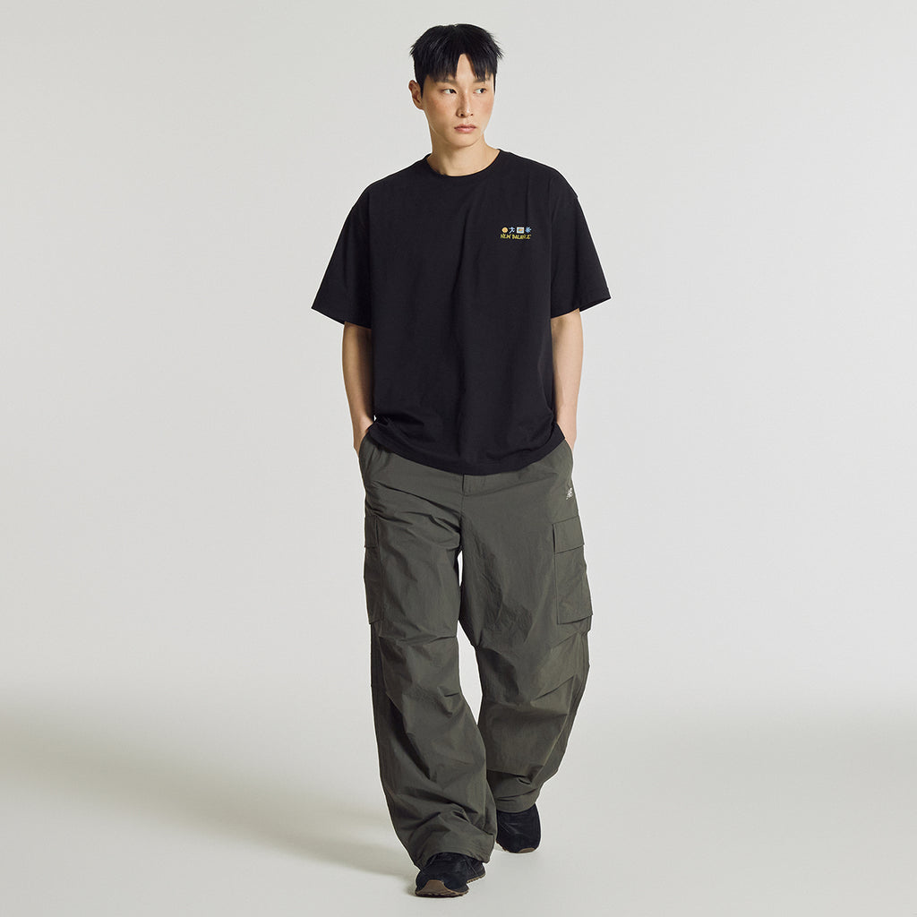 NEW BALANCE NBNEG31643 / UNI Sunny Rainey illustration short sleeve t-shirt (BLACK)