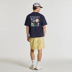 NEW BALANCE NBNEG31643 / UNI Sunny Rainey illustration short sleeve t-shirt (NAVY)