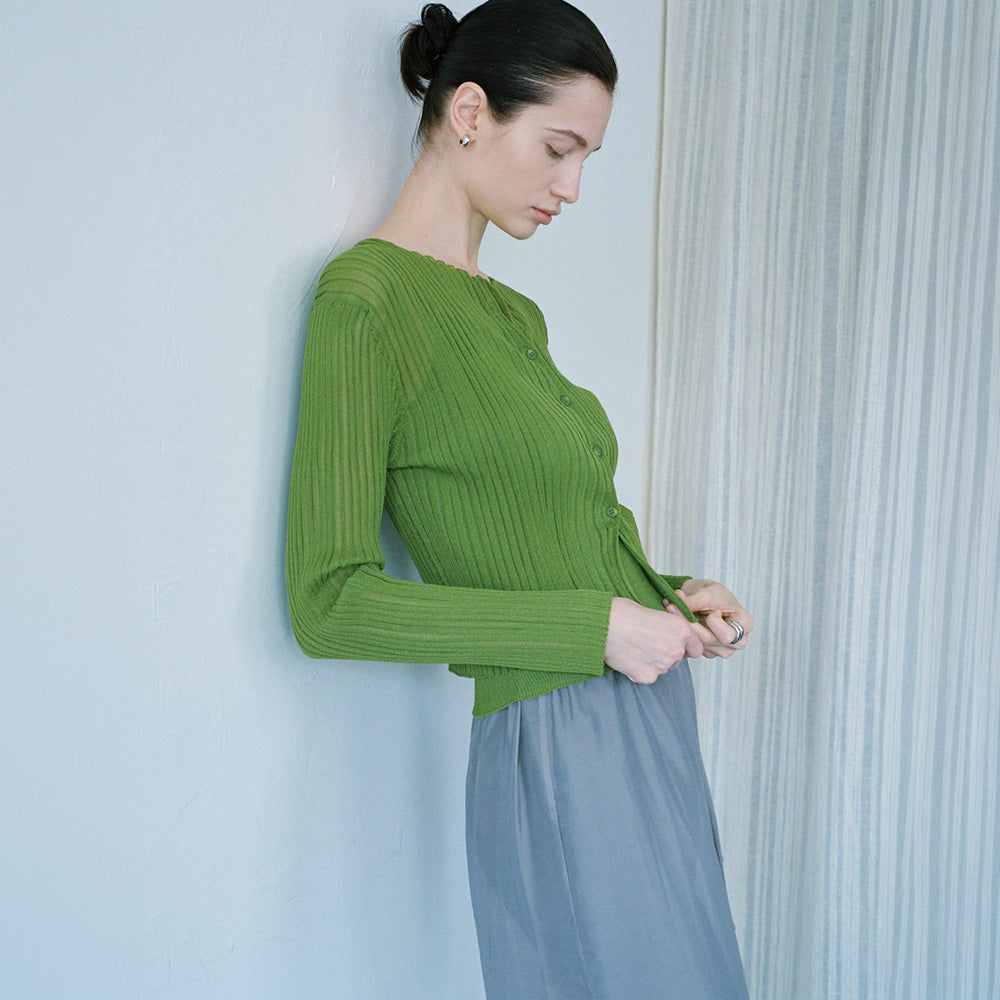 ON&ON [SET] Organza cardigan + sleeveless set NEK6MD414_2color