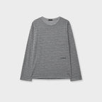 vanishment [1st] Summer stripe tee_melange gray