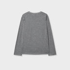vanishment [1st] Summer stripe tee_melange gray