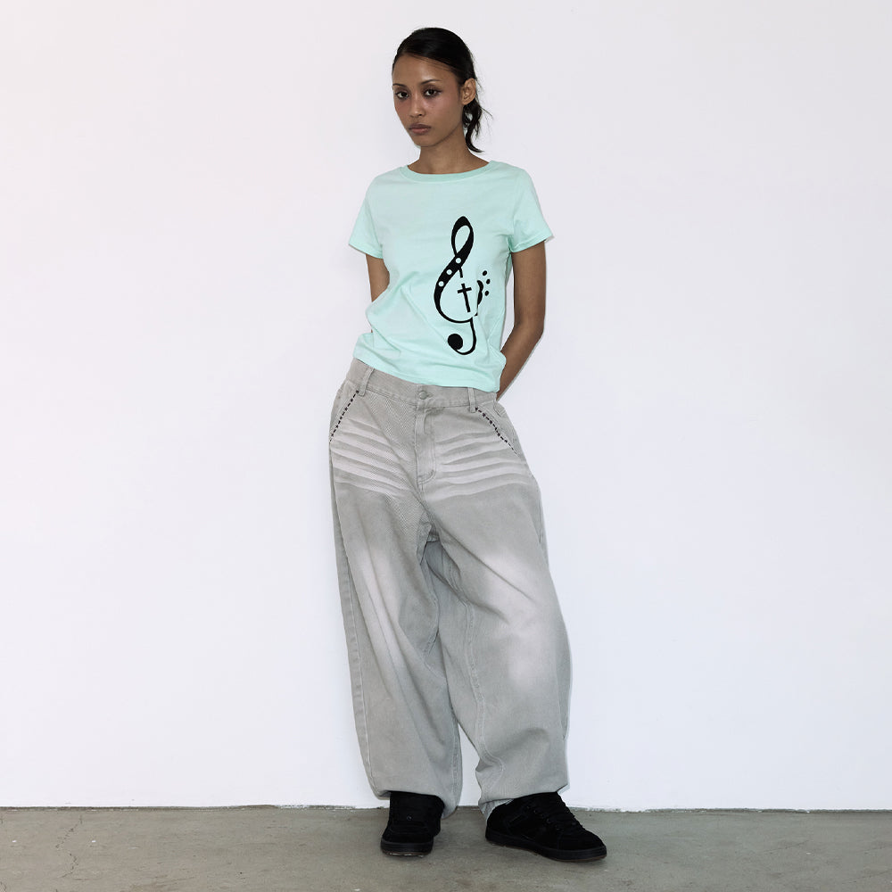 FANCY CLUB CLEF SYMBOL TEE (MINT) F26QB143