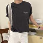TILLBER TT Letter T-Shirt_Gray