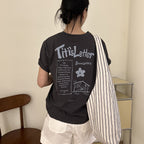 TILLBER TT Letter T-Shirt_Gray