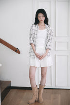 YOONSEUL The blues check shirt