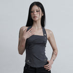 AS YOU ARE drawing halter sleeveless charcoal