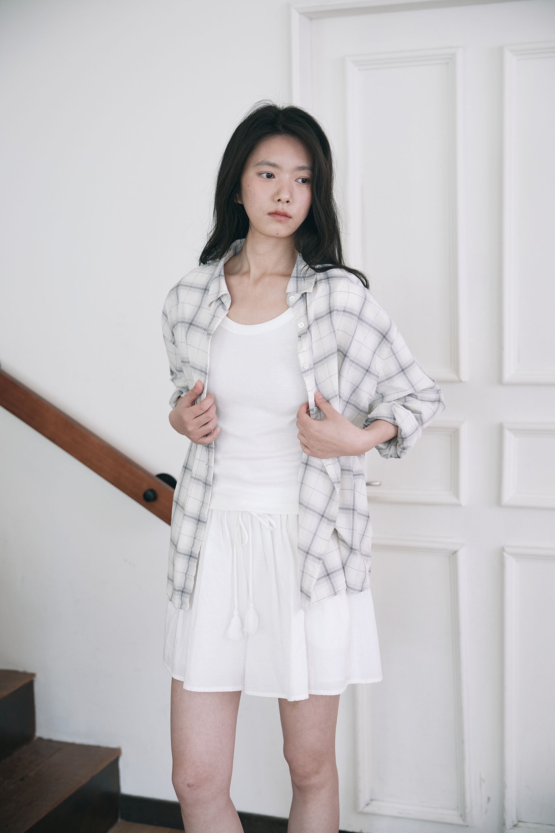 YOONSEUL The blues check shirt