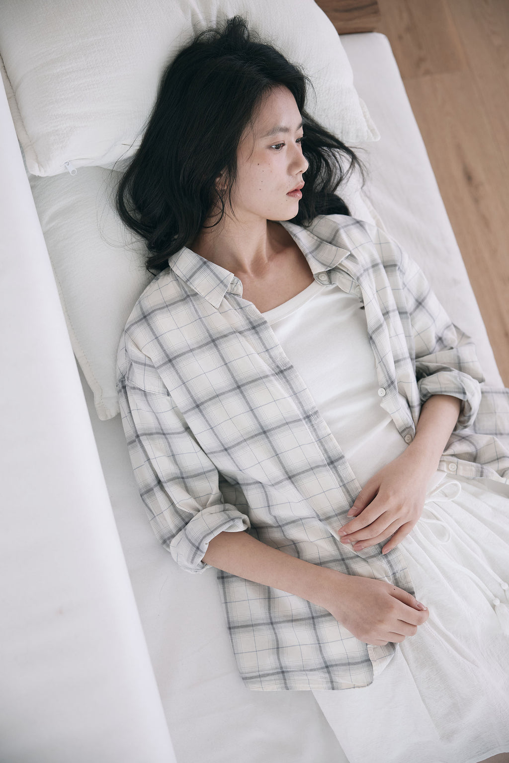 YOONSEUL The blues check shirt