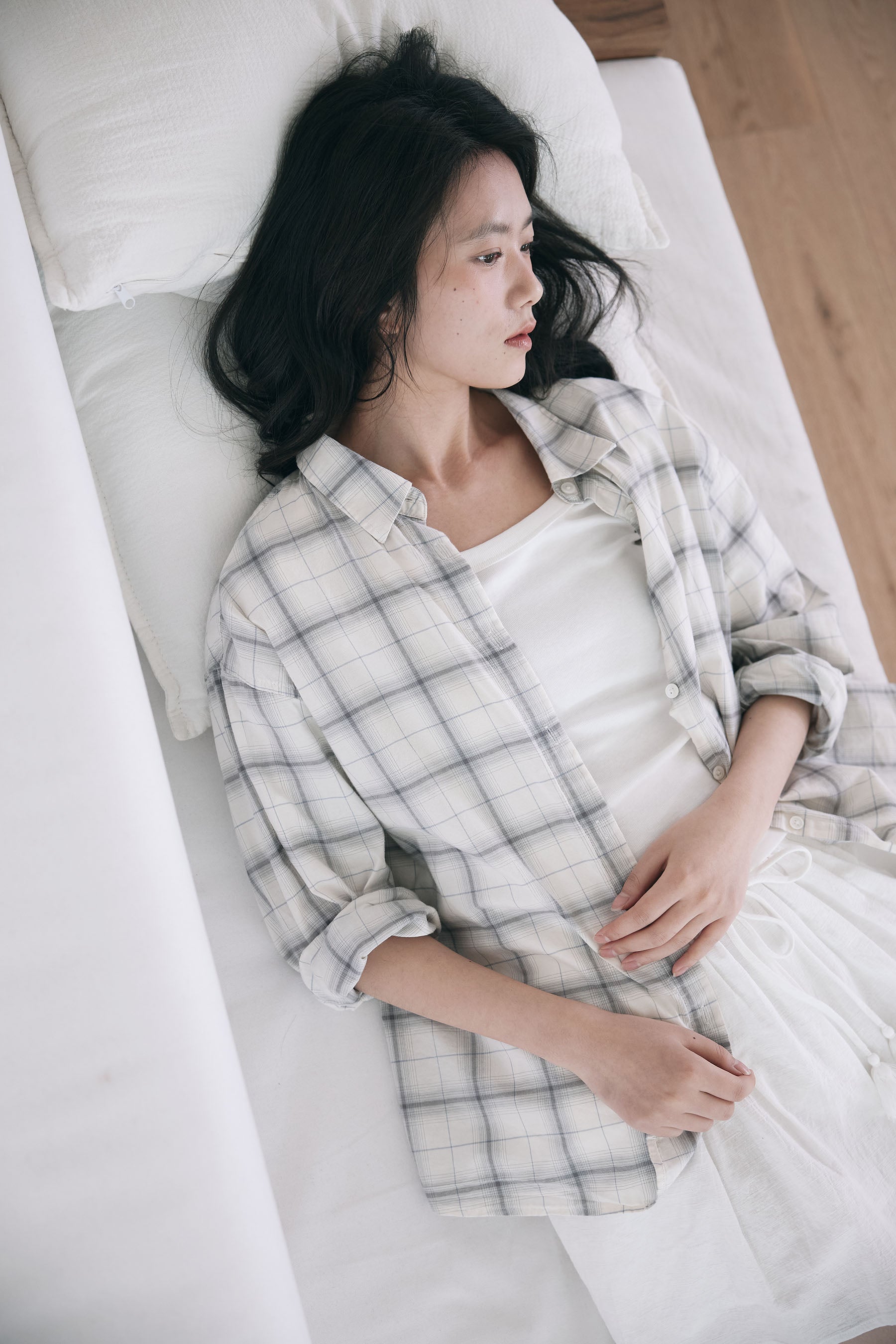 YOONSEUL The blues check shirt