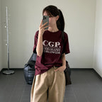 CGP Square Logo Short Sleeve T-Shirt - Burgundy