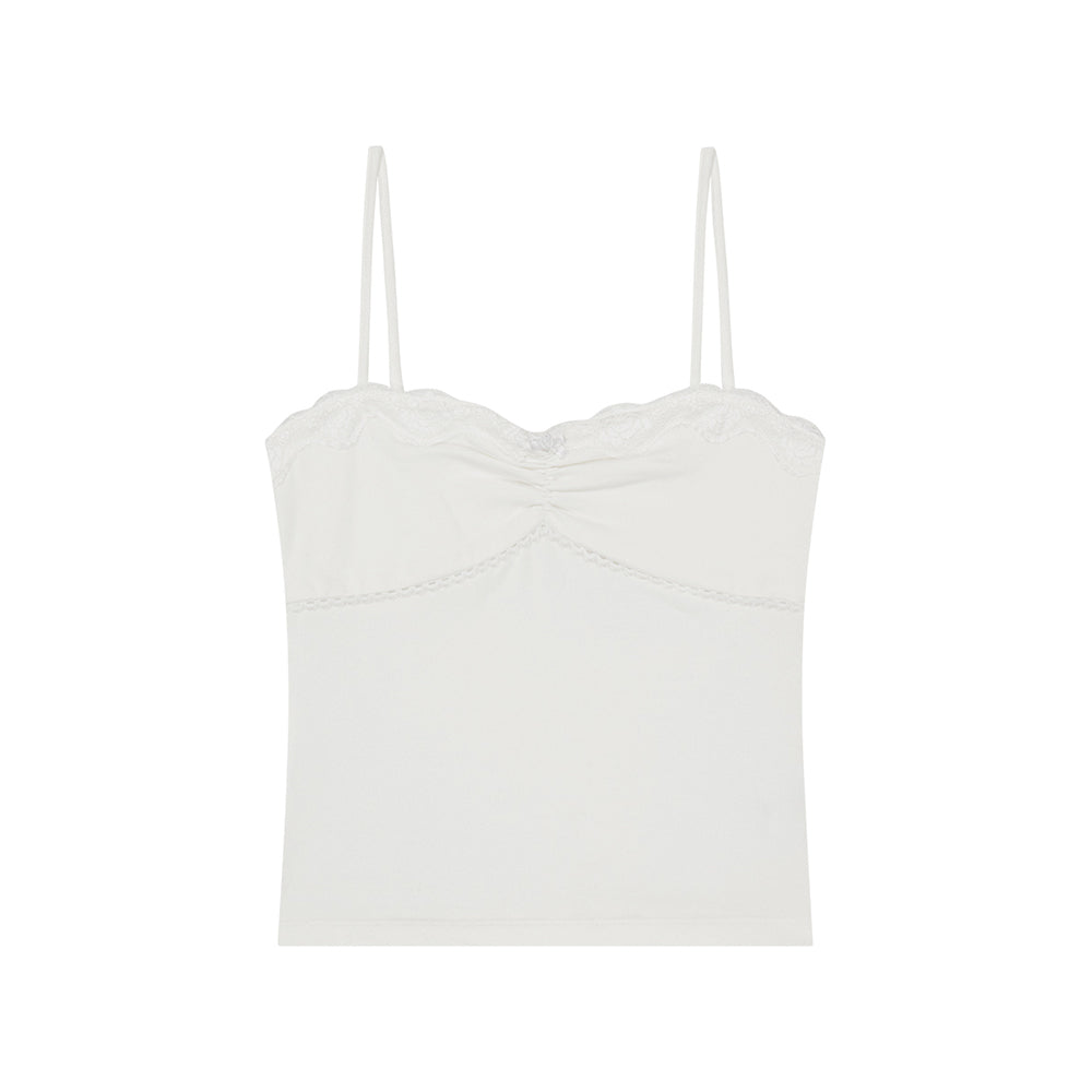 ILLIGO Rose Lace Sleeveless White