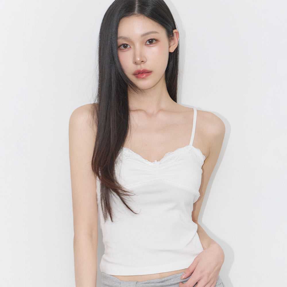 ILLIGO Rose Lace Sleeveless White