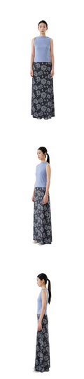 poko.fosca BOAT NECK SLEEVELESS (BLUE)