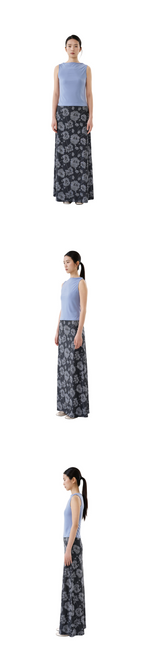 poko.fosca BOAT NECK SLEEVELESS (BLUE)