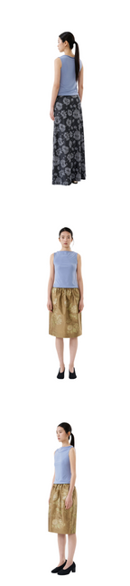 poko.fosca BOAT NECK SLEEVELESS (BLUE)