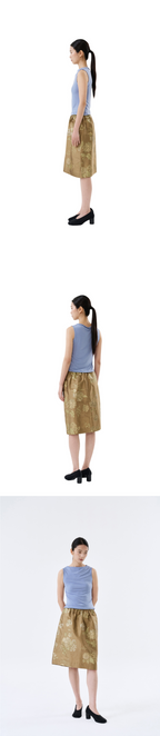 poko.fosca BOAT NECK SLEEVELESS (BLUE)