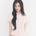 ILLIGO Sarah puff blouse pink